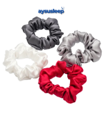 Saç Kırılmasını Önleyen Lüks İpek Saten Scrunchie Toka (4'ADET) - Görsel 3